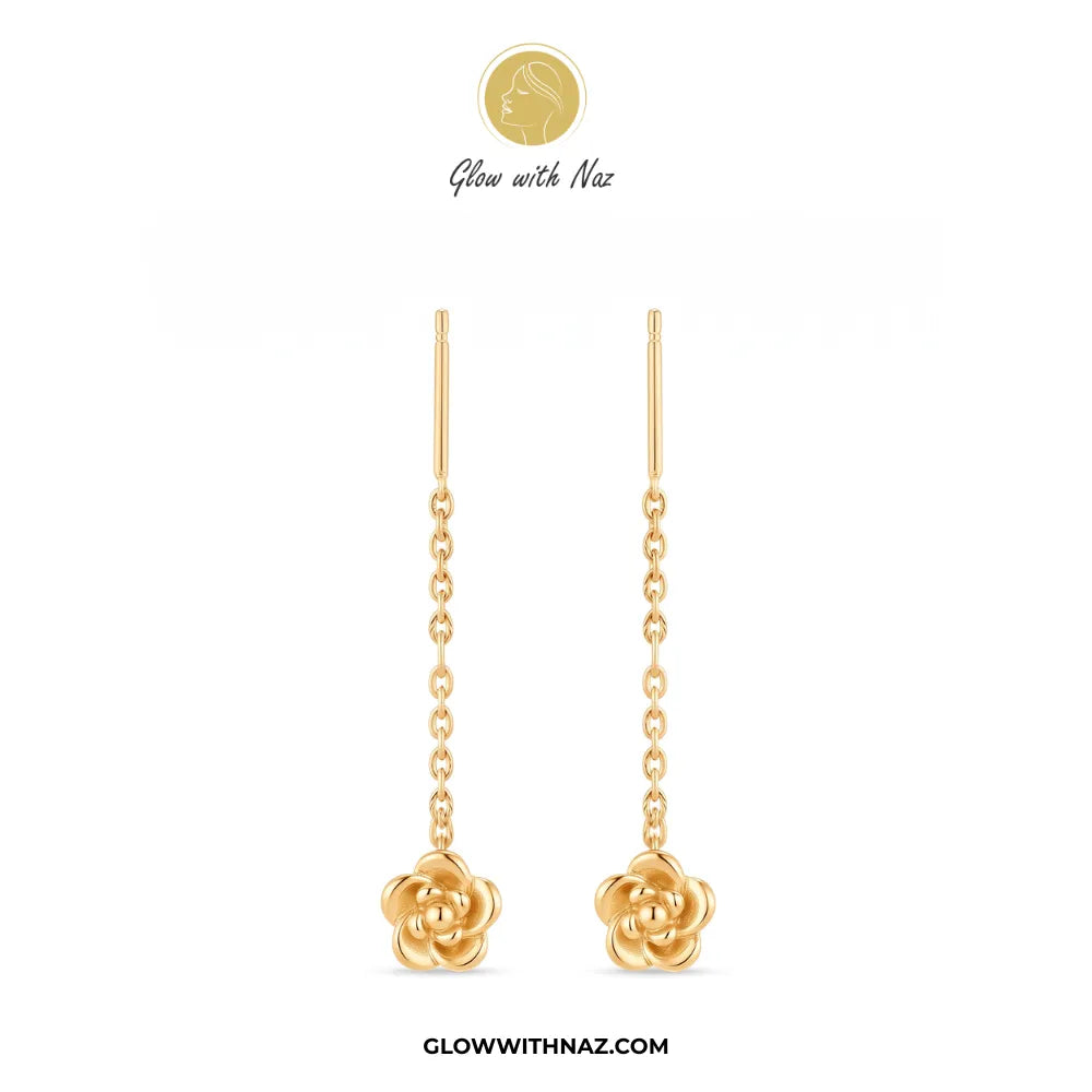 Trending Stainless Steel Mini Flower Sui Dhaga Earrings