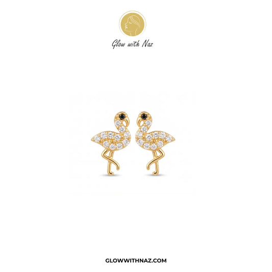 Trending Mini Flamingo Stud Earrings