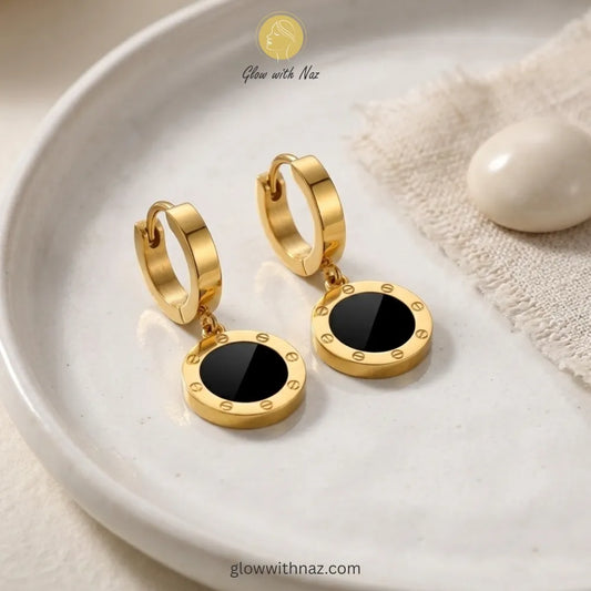 High-quality luxury-inspired earrings from the Glow with Naz jewelry collection