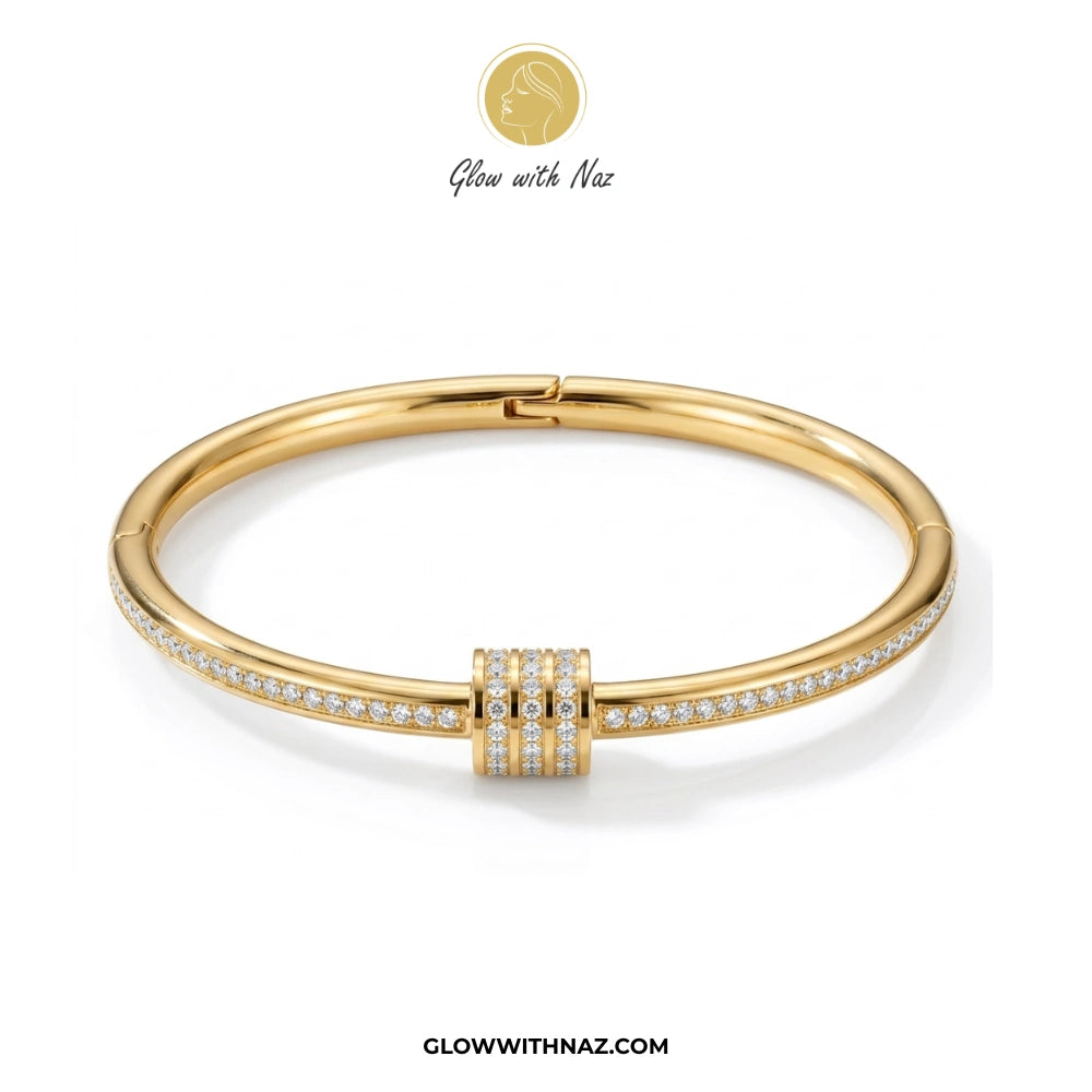 TRIO Screw Bracelet Bundle: Stainless Steel Hand Cuff Bracelet for Women