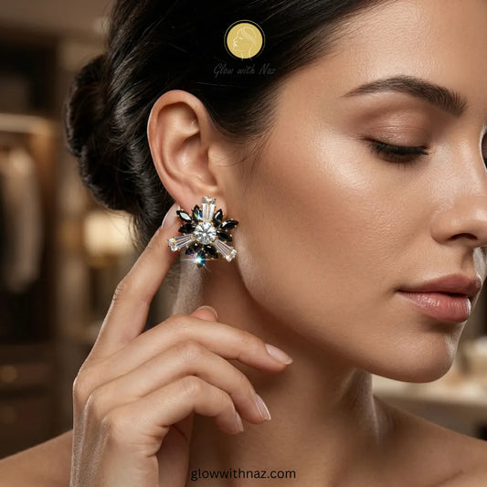 Midnight Onyx Starburst Studs
