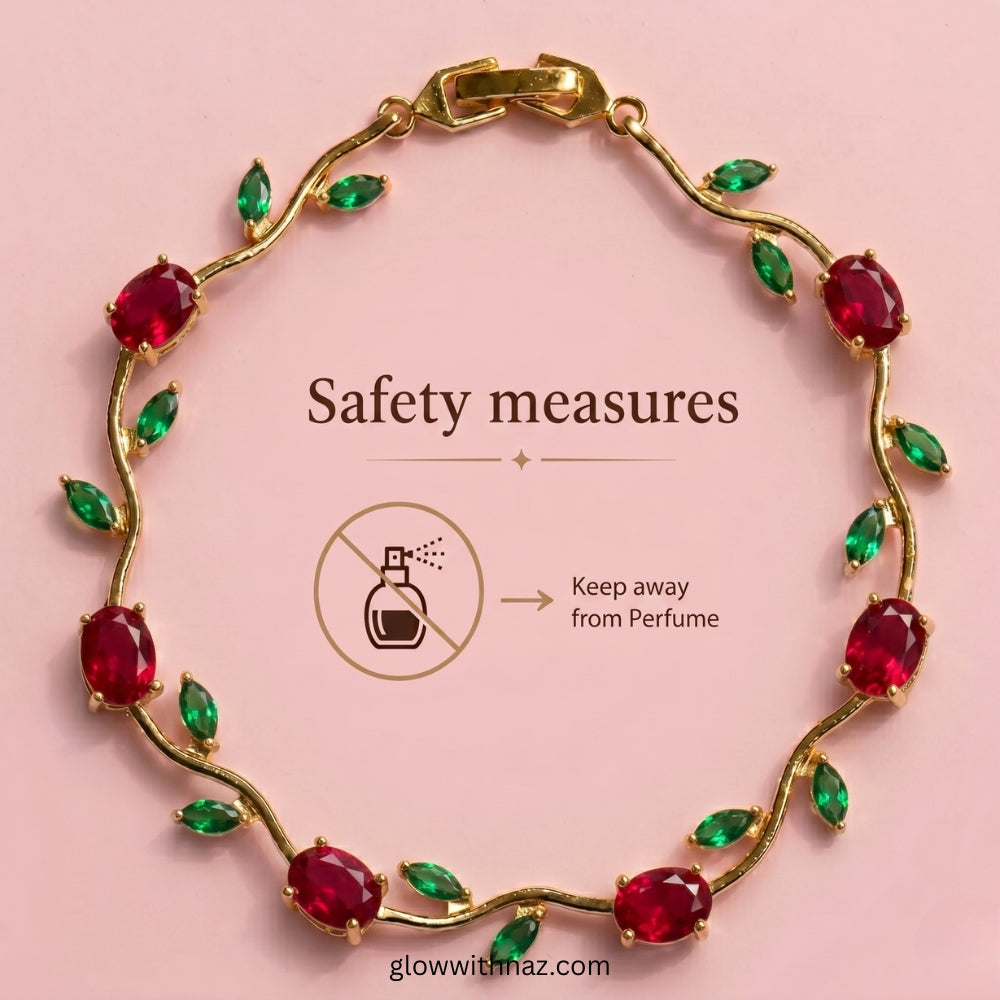 Premium Green Tulip Bracelet | Rapunzel Floral Stainless Steel Bracelet