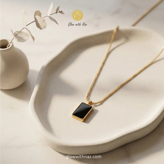 Double - Sided Black & White Rectangle Pendant Necklace - Double - Sided Black & White Rectangle Pendant NecklaceJewelryGlow With NazGlow With NazN-N022N-N022Double - Sided Black & White Rectangle Pendant Necklace