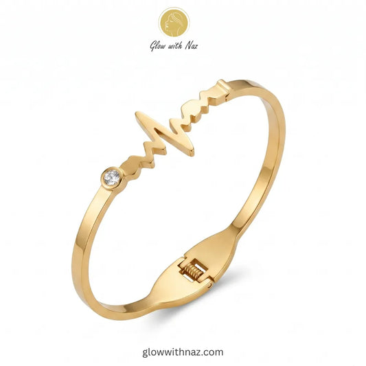 Gold Heartbeat Bracelet