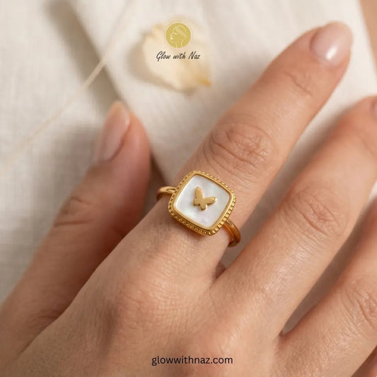 Gold Butterfly Adjustable Ring - Gold Butterfly Adjustable RingJewelryGlow With NazGlow With NazN-R003N-R003Gold Butterfly Adjustable Ring
