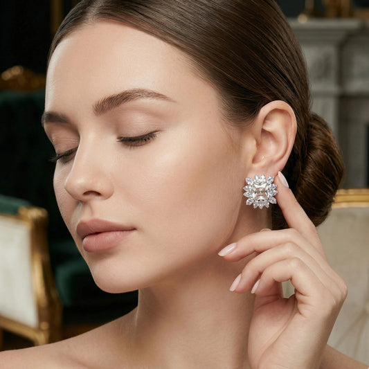 High Brilliance Diamond - Style & Sunburst Halo - High Brilliance Diamond - Style & Sunburst HaloJewelryGlow with NazGlow With NazN-E008High Brilliance Diamond - Style & Sunburst Halo