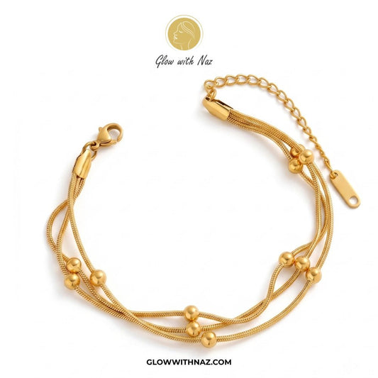 Multi-Strand Kashmiri Layered Chain Bracelet for Women - Multi-Strand Kashmiri Layered Chain Bracelet for WomenJewelryGlow With NazGlow With NazN-B025N-B025Multi-Strand Kashmiri Layered Chain Bracelet for Women