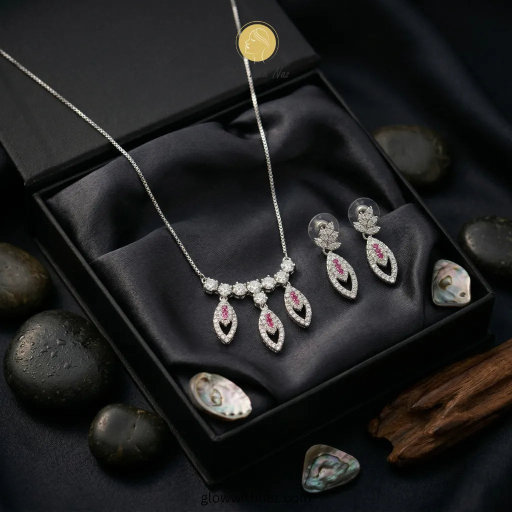 Royal Ruby Red Teardrop Zircon necklace & Earrings Set - Royal Ruby Red Teardrop Zircon necklace & Earrings SetJewelryGlow With NazGlow With NazN-N021N-N021Royal Ruby Red Teardrop Zircon necklace & Earrings Set