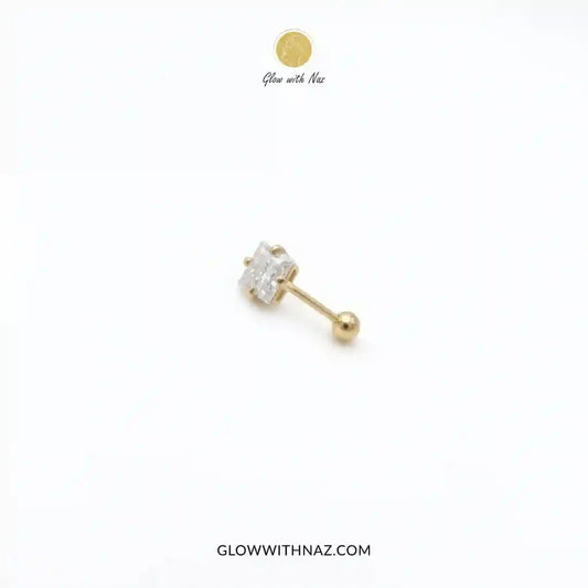 Square Diamond Nose Pin & Helix Piercing Ear Jewelry - Square Diamond Nose Pin & Helix Piercing Ear JewelryJewelryGlow With NazGlow With NazNR008Square Diamond Nose Pin & Helix Piercing Ear Jewelry