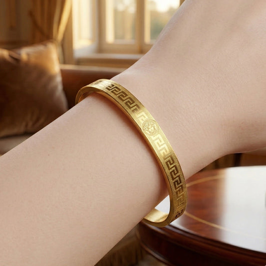 Stainless Steel Greek Bracelet – Luxury Greca Design Jewelry - Stainless Steel Greek Bracelet – Luxury Greca Design JewelryJewelryGlow with NazGlow With NazN-B003Stainless Steel Greek Bracelet – Luxury Greca Design Jewelry