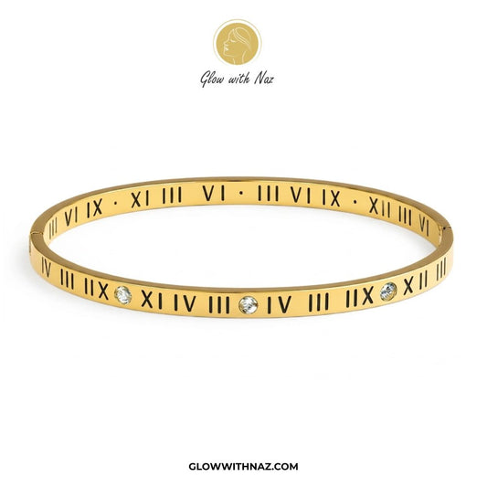 Timeless Roman Numeral Stainless Steel Hand Cuff Bracelet & Ring - Timeless Roman Numeral Stainless Steel Hand Cuff Bracelet & RingJewelryGlow With NazGlow With Naz7Timeless Roman Numeral Stainless Steel Hand Cuff Bracelet & Ring