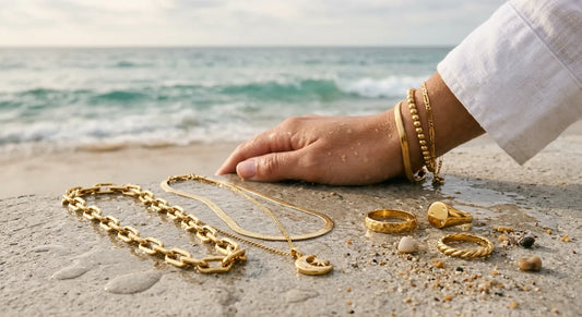 Stainless Steel Jewelry, Waterproof Jewelry, Tarnish-Proof Jewelry, Non-Tarnish Jewelry, 18k Gold Plated Stainless Steel
