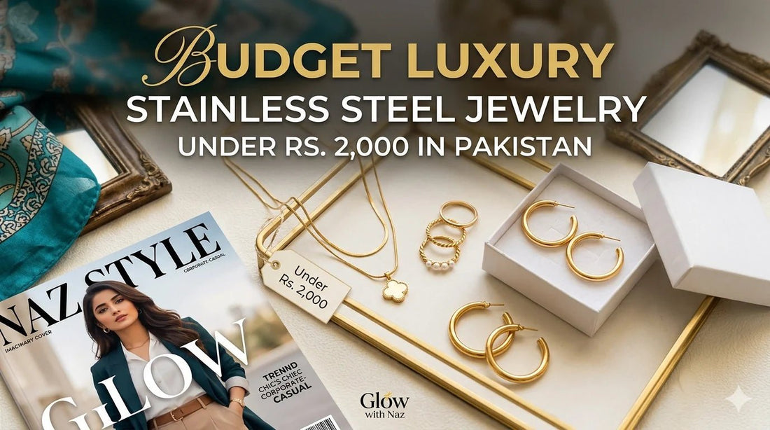 Budget Luxury: Stainless Steel Jewelry Under Rs. 2,000 in Pakistan - Glow With Naz