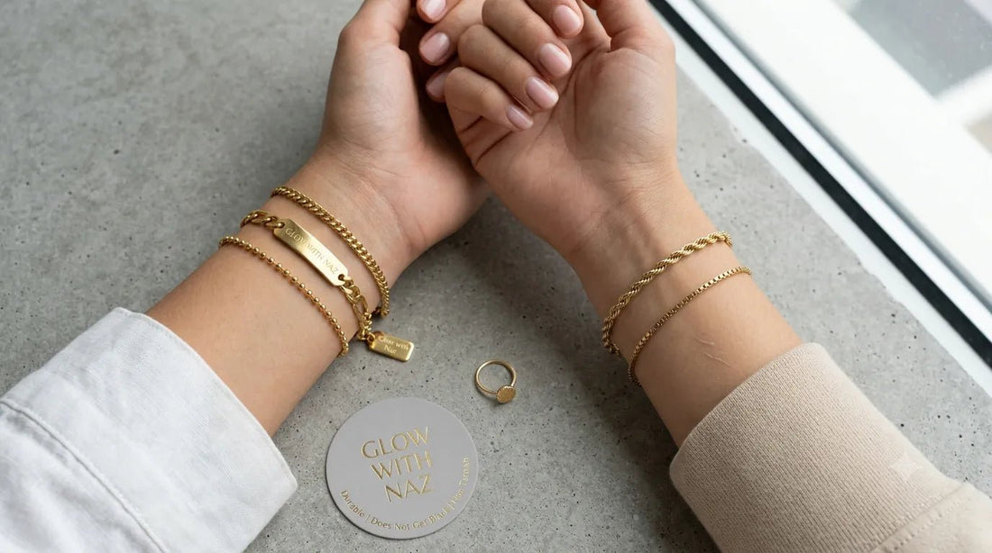 Gold-Plated Stainless Steel vs. Real Gold Bracelets - Glow With Naz