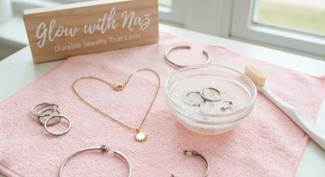 How to Clean Your Stainless Steel Jewelry at Home: 3 Simple Steps - Glow With Naz