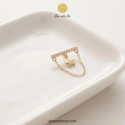 316L Stainless Steel Diamond Bar Helix Jewelry - Trending Star Cartilage Earring - #316L Stainless Steel Diamond Bar Helix Jewelry - Trending Star Cartilage EarringJewelryGlow With NazGlow With NazE074316L Stainless Steel Diamond Bar Helix Jewelry - Trending Star Cartilage Earring#