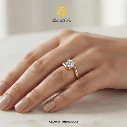 6-Grip Solitaire Big Diamond Ring - 6-Grip Solitaire Big Diamond RingJewelryGlow With NazGlow With NazR029 A6-Grip Solitaire Big Diamond Ring