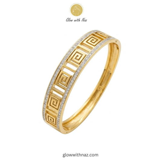 Diamond-Encrusted Hand Cuff Bracelets