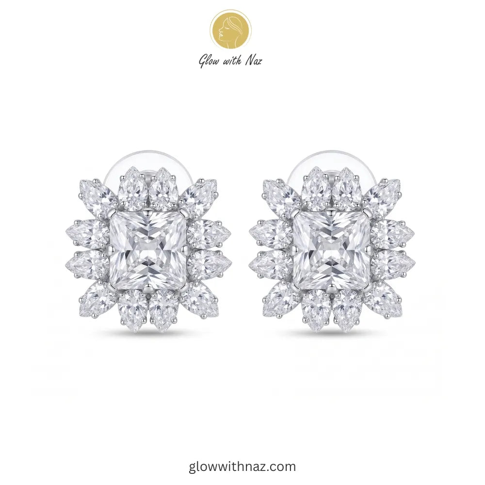 Diamond-Style Formal Ear Studs Earrings