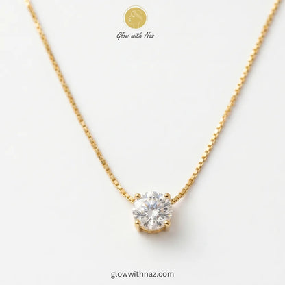 Diamond Pendant Gold Necklace