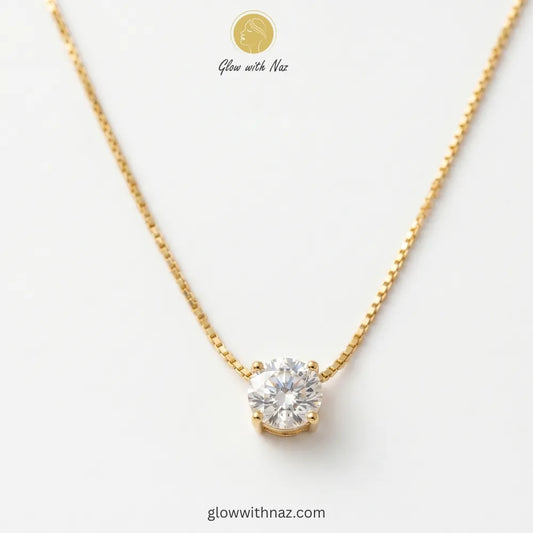 Diamond Pendant Gold Necklace