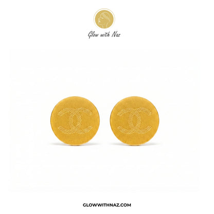 Minimal Stainless Steel Channel Coin Stud Earring