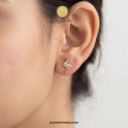 Trending Mini Flamingo Stud Earrings