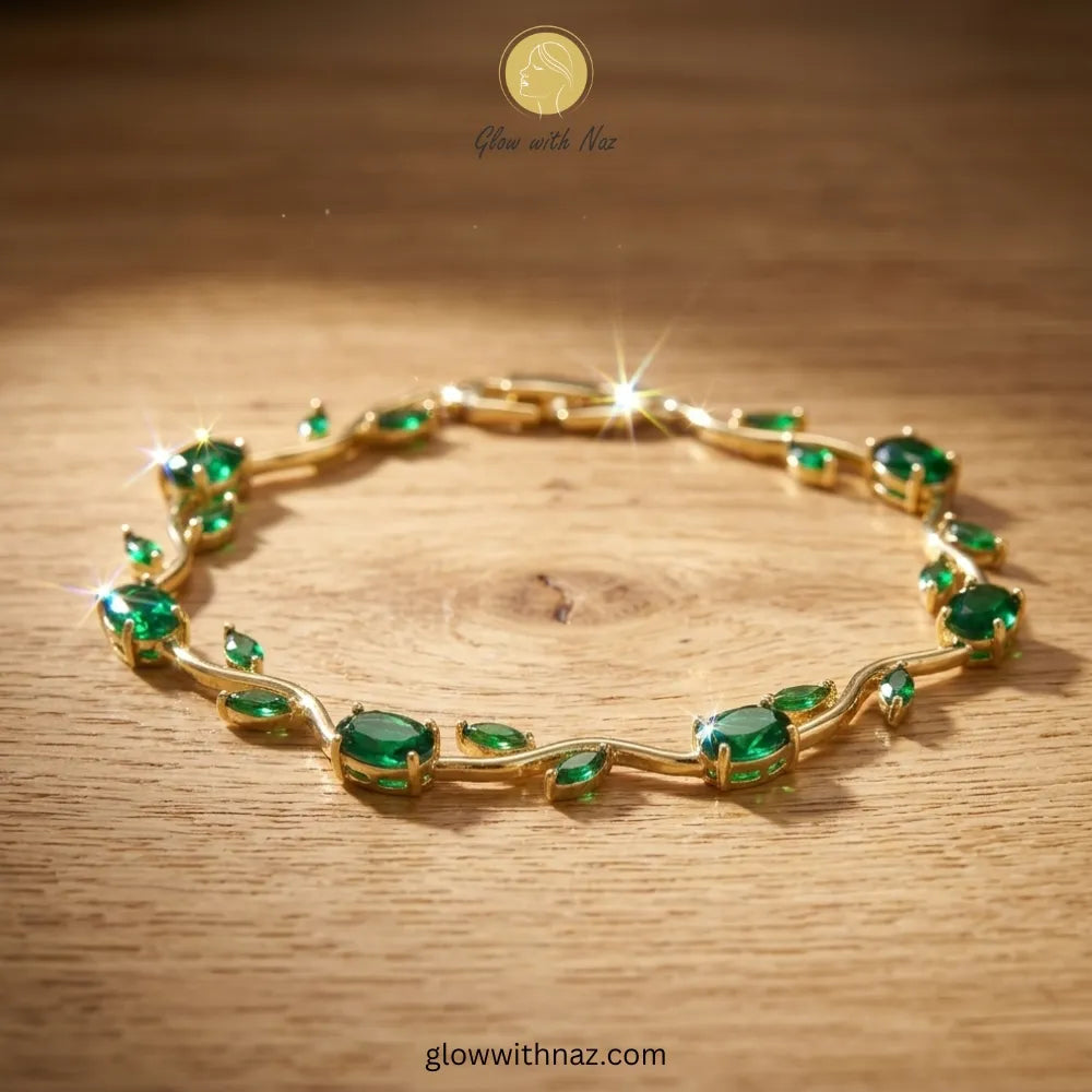 Green Tulip Bracelet Rapunzel Floral Bracelet