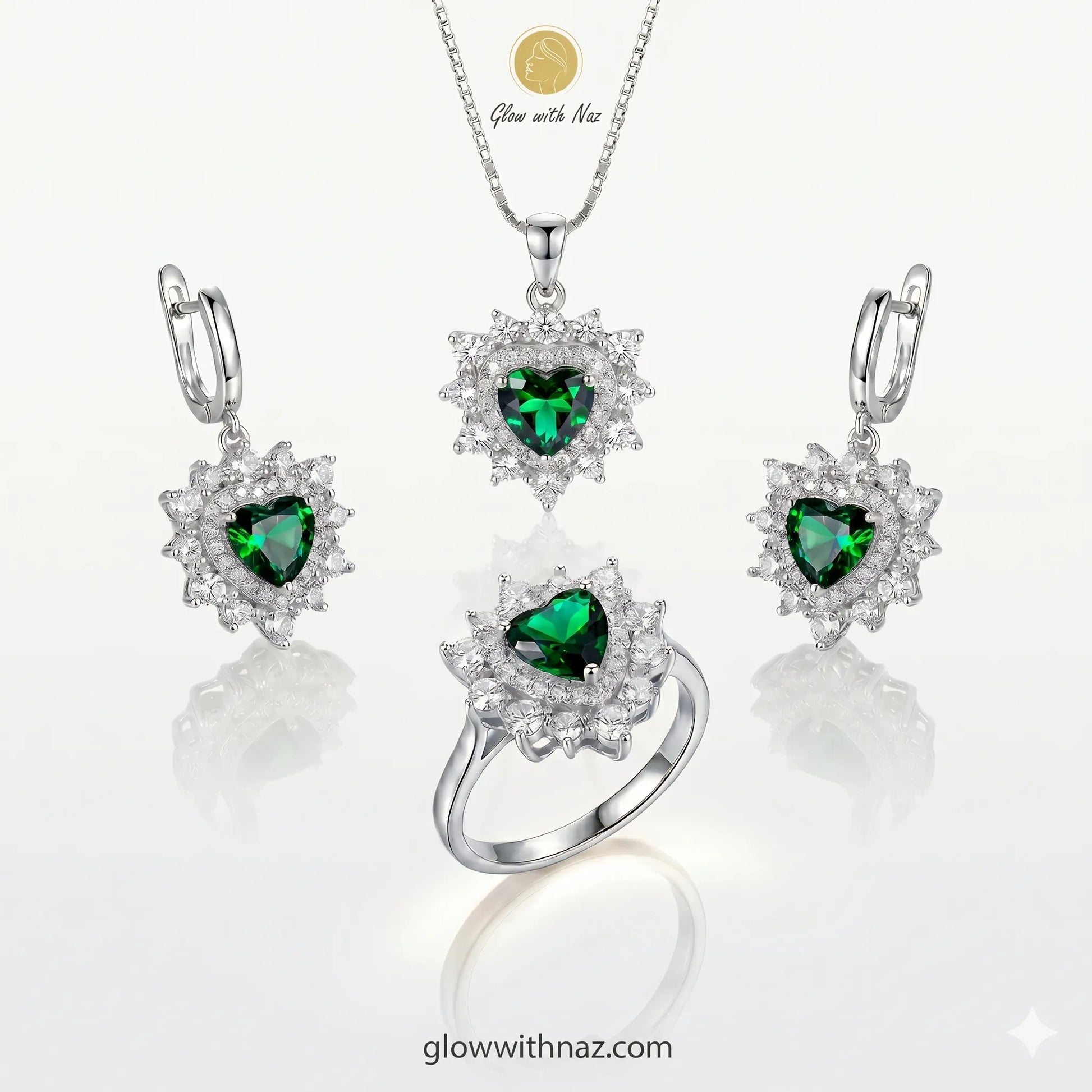 Luxury Emerald Green Heart Jewelry Set necklace, pendant necklace, necklace set, locket set, simple necklace, pendant set, pendant, chain necklace, diamond pendant, diamond necklace, locket necklace, neck chain, girls locket, heart locket, pendant for girls, necklace for girls, heart necklace, locket for girls, diamond locket, pendant necklace for girls, heart chain locket, stainless steel necklace, double chain necklace, ruby necklace, neck chain for girls, locket design, pendant design, necklace design, g