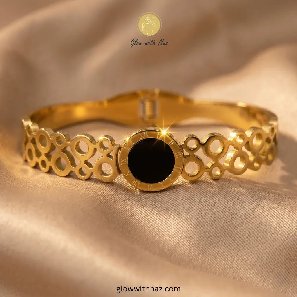 Eterna Roman Medallion Stainless Steel Hand Cuff Bracelets