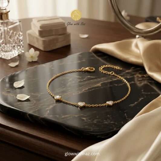 Zircon Station Chain Bracelet