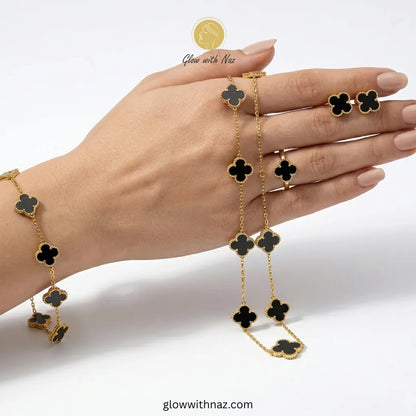 Royal Clover 4-Piece Complete Jewellery Set