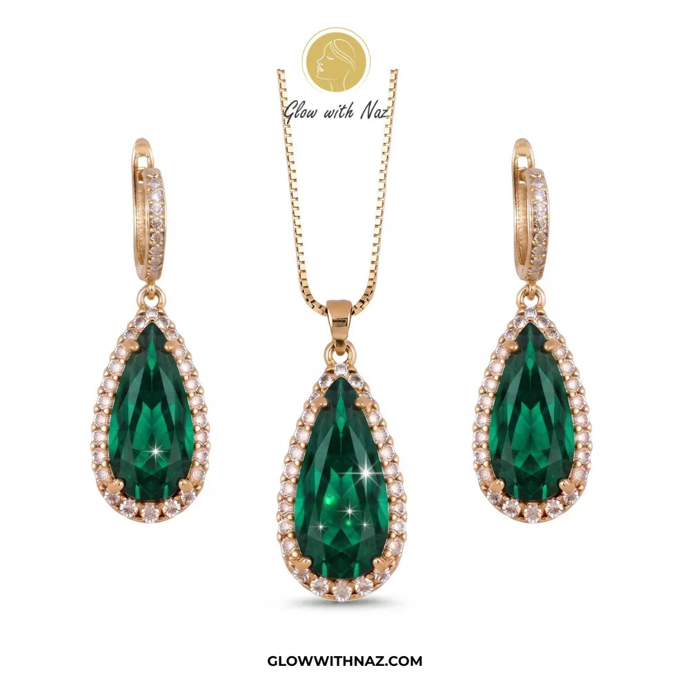 emerald necklace set in pakistan