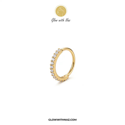 Outer Zircon Stainless Steel Nose Ring