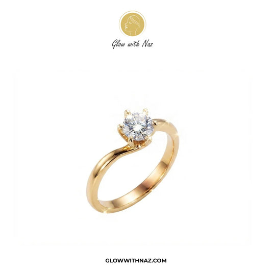 6-Grip Solitaire Big Diamond Ring