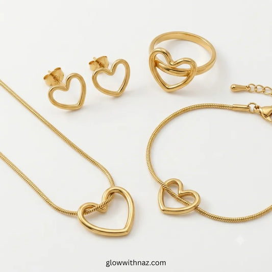 Romantic Heart Jewelry Set