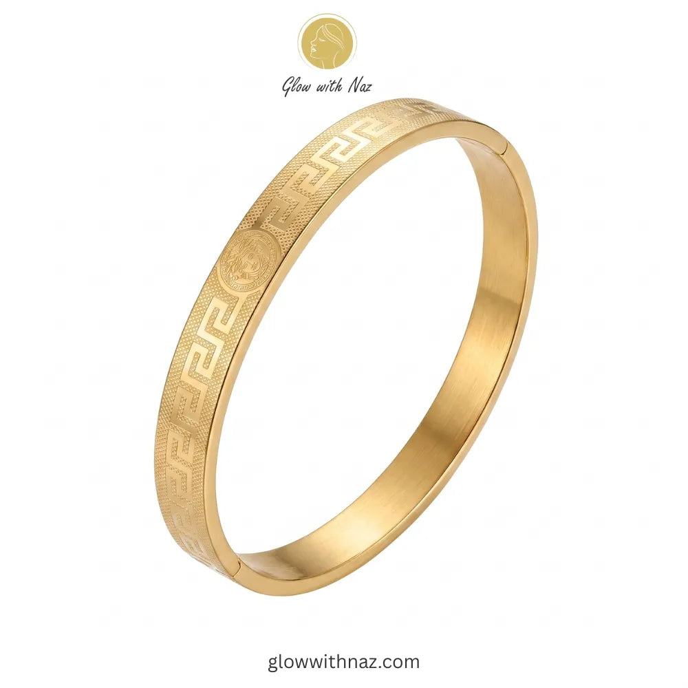 Stainless Steel Greek Key Bracelet