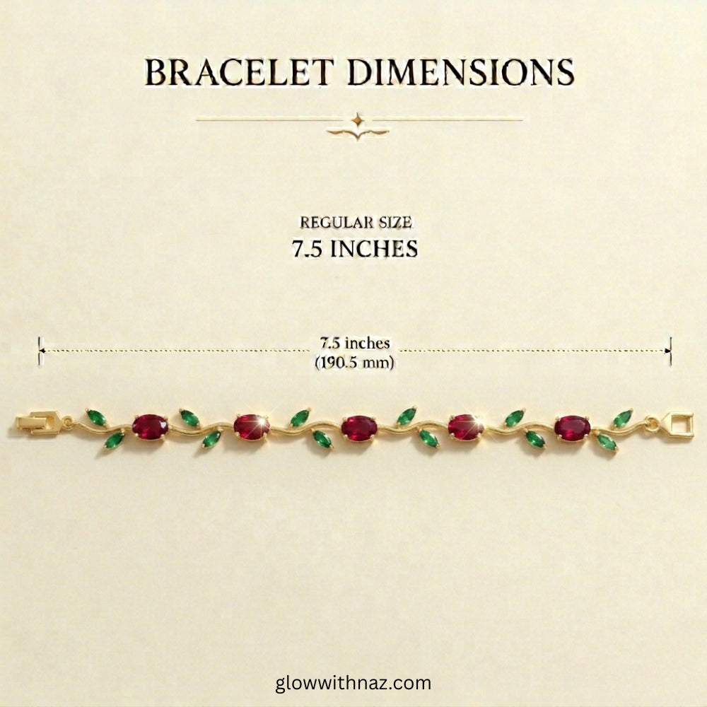 Premium Green Tulip Bracelet | Rapunzel Floral Stainless Steel Bracelet