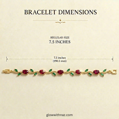 Premium Green Tulip Bracelet | Rapunzel Floral Stainless Steel Bracelet