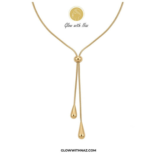 Adjustable Gold Drop Lariat Stainless Steel Pendant Necklace - Adjustable Gold Drop Lariat Stainless Steel Pendant NecklaceJewelryGlow With NazGlow With NazN0044N0044necklace, pendant necklace, necklace set, locket set, simple necklace, pendant set, pendant, chain necklace, diamond pendant, diamond necklace, locket necklace, neck chain, girls locket, heart locket, pendant for girls, necklace for girls, heart necklace, locket for girls, diamond locket, pendant necklace for girls, heart chain lock