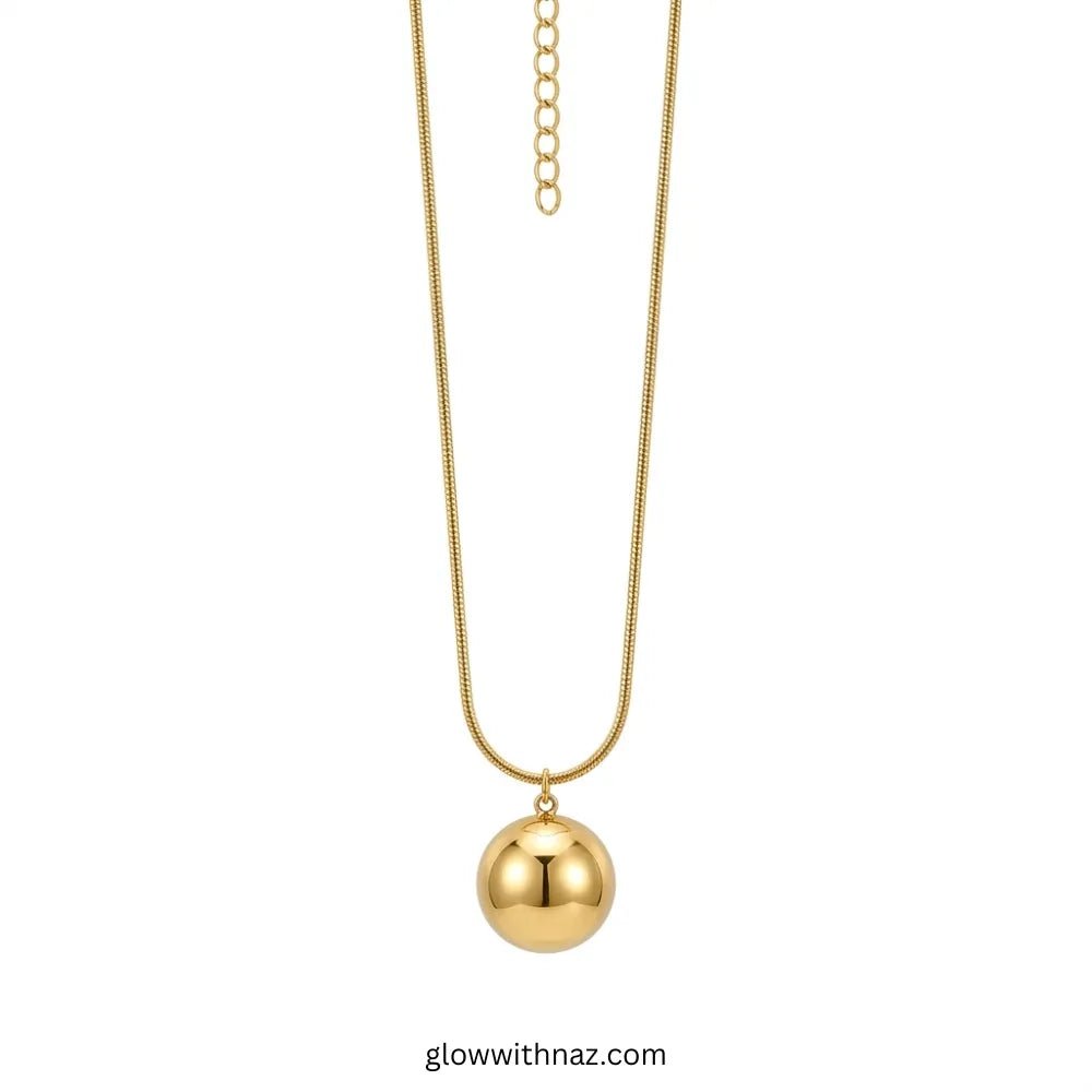 Bundle Offer: Anti-Tarnish Half Sphere Gold-Plated Pendant & Oval Frame Ring - Bundle Offer: Anti-Tarnish Half Sphere Gold-Plated Pendant & Oval Frame RingJewelryGlow With NazGlow With NazMinimalist Sphere Gold Pendant Necklace necklace, pendant necklace, necklace set, locket set, simple necklace, pendant set, pendant, chain necklace, diamond pendant, diamond necklace, locket necklace, neck chain, girls locket, heart locket, pendant for girls, necklace for girls, heart necklace, locket for girls