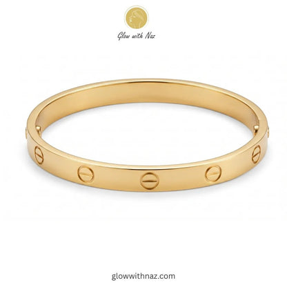 BUNDLE OFFER: Zircon Open Cuff Bangle & Screw Hand Cuff Bracelet - BUNDLE OFFER: Zircon Open Cuff Bangle & Screw Hand Cuff BraceletJewelryGlow With NazGlow With NazGold Love Screw Bangle Bracelet