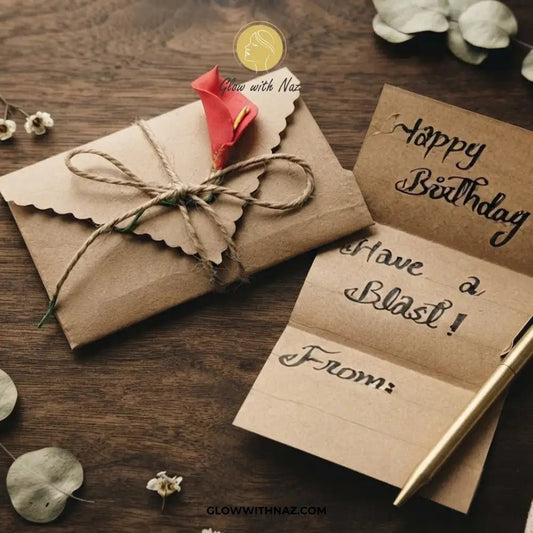 Customized Vintage Note with Envelop and Flower for Your Loved Ones - Customized Vintage Note with Envelop and Flower for Your Loved OnesJewelryGlow With NazGlow With NazGE001Customized Vintage Note with Envelop and Flower for Your Loved Ones
