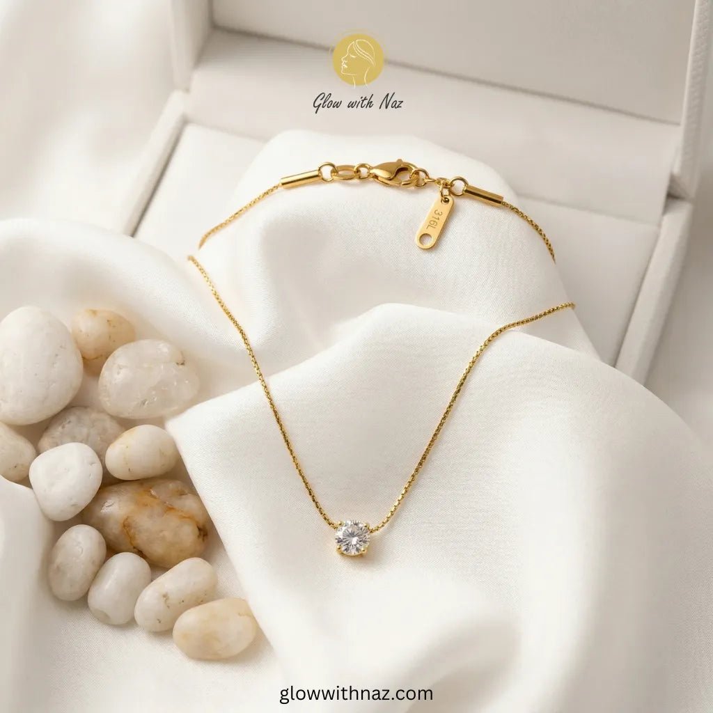 Diamond Pendant Gold Necklace - Diamond Pendant Gold NecklaceJewelryGlow With NazGlow With NazN-N005N-N005Diamond Pendant Gold Necklace