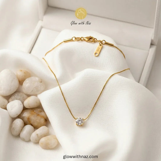 Diamond Pendant Gold Necklace - Diamond Pendant Gold NecklaceJewelryGlow With NazGlow With NazN-N005N-N005Diamond Pendant Gold Necklace