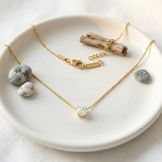 Diamond Pendant Gold Necklace - Diamond Pendant Gold NecklaceJewelryGlow With NazGlow With NazN-N005Diamond Pendant Gold Necklace