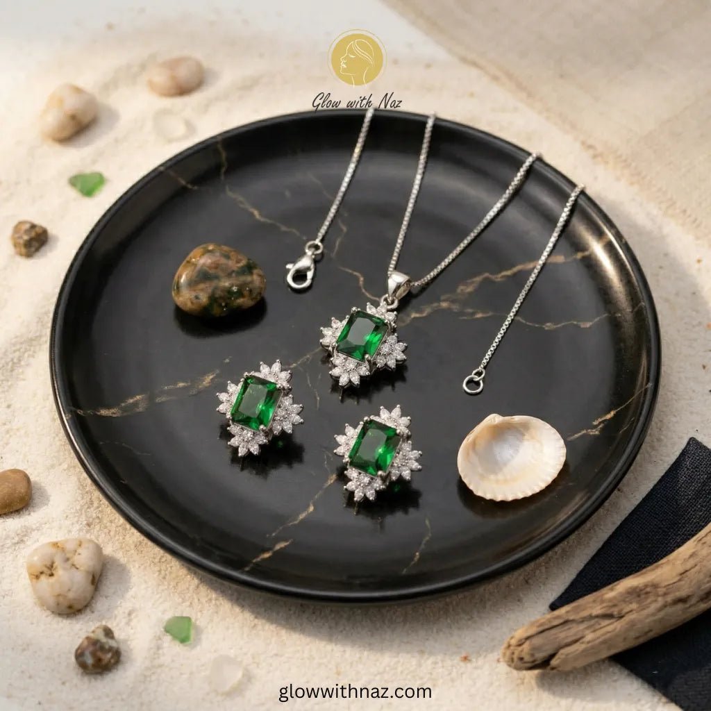 Elegant Sun Flower Style Necklace & Earrings Set - Elegant Sun Flower Style Necklace & Earrings SetJewelryGlow With NazGlow With NazN-N012N-N012Elegant Sun Flower Style Necklace & Earrings Set
