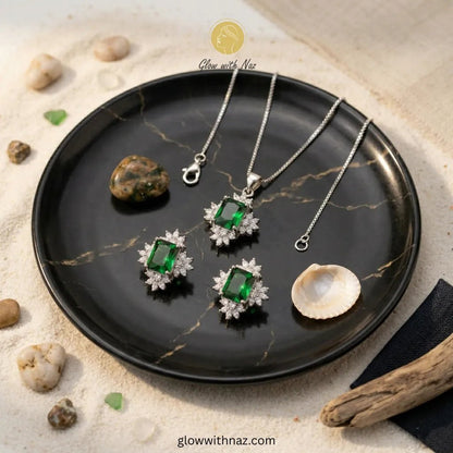 Elegant Sun Flower Style Necklace & Earrings Set - Elegant Sun Flower Style Necklace & Earrings SetJewelryGlow With NazGlow With NazN-N012N-N012Elegant Sun Flower Style Necklace & Earrings Set