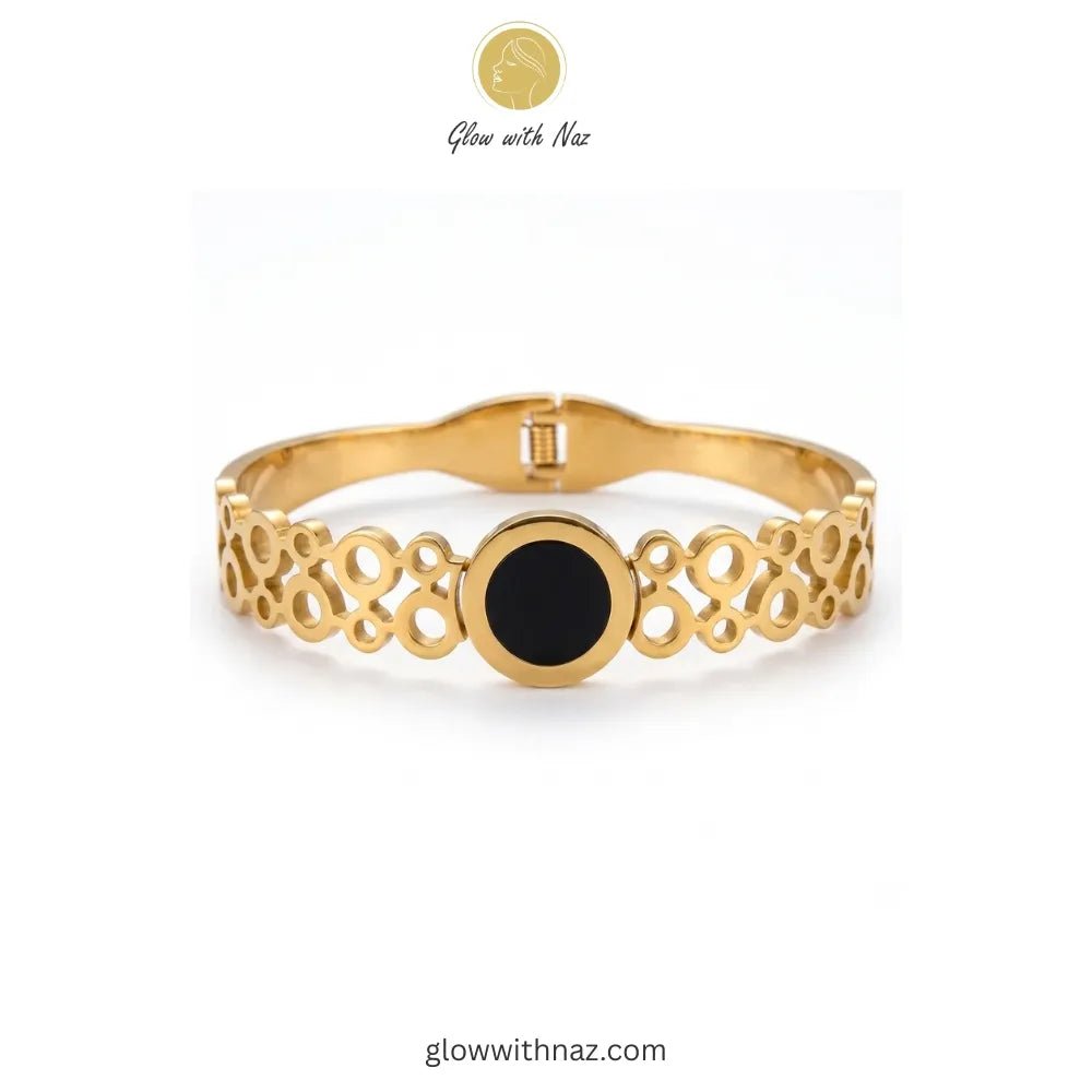 Eterna Roman Medallion Stainless Steel Hand Cuff Bracelets - Eterna Roman Medallion Stainless Steel Hand Cuff BraceletsJewelryGlow with NazGlow With NazN-B007N-B007Eterna Roman Medallion Hand Cuff Bracelets