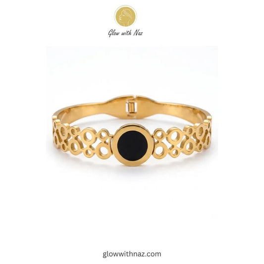 Eterna Roman Medallion Stainless Steel Hand Cuff Bracelets - Eterna Roman Medallion Stainless Steel Hand Cuff BraceletsJewelryGlow with NazGlow With NazN-B007N-B007Eterna Roman Medallion Hand Cuff Bracelets